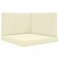 Preview: Sofakissen für draußen Polyester Creme 80 x 80 cm