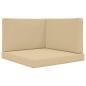 Preview: Sofakissen für draußen Polyester Beige 80 x 80 cm