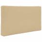 Preview: Sofakissen für draußen Polyester Beige 80 x 80 cm