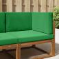 Preview: ARDEBO.de - Sofakissen für draußen Polyester Grün 80 x 80 cm