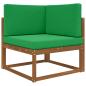 Preview: Sofakissen für draußen Polyester Grün 80 x 80 cm