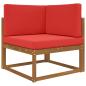 Preview: Sofakissen für draußen Polyester Rot 80 x 80 cm