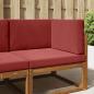 Preview: ARDEBO.de - Sofakissen für draußen Polyester Weinrot 80 x 80 cm