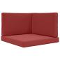 Preview: Sofakissen für draußen Polyester Weinrot 80 x 80 cm