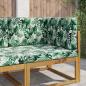 Preview: ARDEBO.de - Sofakissen für draußen Polyester Blattmuster 80 x 80 cm