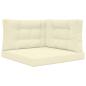 Preview: Sofakissen für draußen Polyester Creme 80 x 80 cm