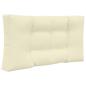 Preview: Sofakissen für draußen Polyester Creme 80 x 80 cm