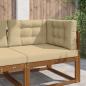 Preview: ARDEBO.de - Sofakissen für draußen Polyester Beige 80 x 80 cm