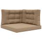 Preview: Sofakissen für draußen Polyester Taupe 80 x 80 cm