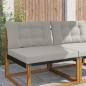 Preview: ARDEBO.de - Sofakissen für draußen Polyester Grau 80 x 68,5 cm