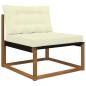 Preview: Sofakissen für draußen Polyester Creme 80 x 68,5 cm