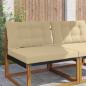 Preview: ARDEBO.de - Sofakissen für draußen Polyester Beige 80 x 68,5 cm