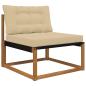 Preview: Sofakissen für draußen Polyester Beige 80 x 68,5 cm