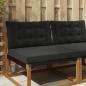 Preview: ARDEBO.de - Sofakissen für draußen Polyester Schwarz 80 x 68,5 cm