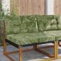 Preview: ARDEBO.de - Sofakissen für draußen Polyester Blattdesign 80 x 68,5 cm