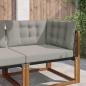 Preview: ARDEBO.de - Sofakissen für draußen Polyester Grau 68,5 x 68,5 cm