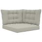 Preview: Sofakissen für draußen Polyester Grau 68,5 x 68,5 cm