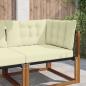 Preview: ARDEBO.de - Sofakissen für draußen Polyester Creme 68,5 x 68,5 cm
