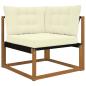 Preview: Sofakissen für draußen Polyester Creme 68,5 x 68,5 cm