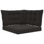 Preview: Sofakissen für draußen Polyester Schwarz 68,5 x 68,5 cm