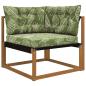 Preview: Sofakissen für draußen Polyester Blattdesign 68,5 x 68,5 cm
