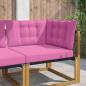 Preview: ARDEBO.de - Sofakissen für draußen Polyester Rosa 68,5 x 68,5 cm