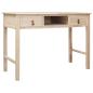 Preview: ARDEBO.de - Schreibtisch Natur 110 × 45 × 76 cm Holz