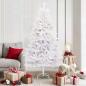 Preview: ARDEBO.de - Künstlicher Weihnachtsbaum Weiß 180 cm PVC und Metall