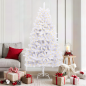 Preview: Künstlicher Weihnachtsbaum Weiß 180 cm PVC und Metall