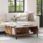 Preview: ARDEBO.de - Couchtisch Altholz 80 x 80 x 36,5 cm Holzwerkstoff