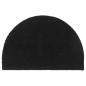 Preview: ARDEBO.de - Fußmatte Schwarz Halbrund 40x60 cm Kokosfaser Getuftet