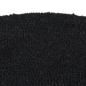 Preview: Fußmatte Schwarz Halbrund 40x60 cm Kokosfaser Getuftet