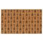 Preview: ARDEBO.de - Fußmatte Natur 45x75 cm Kokosfaser Getuftet