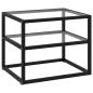 Preview: ARDEBO.de - Konsolentisch Transparent 50x40x40 cm Hartglas