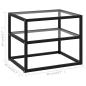 Preview: Konsolentisch Transparent 50x40x40 cm Hartglas