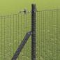 Preview: Geschweißter Drahtzaun mit Stacheln 11 x 1,5 m Grau Netz