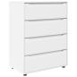 Preview: Stauraumschr?nke 80 x 48 x 105 cm Holzwerkstoff Wei?