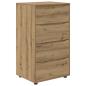 Preview: Stauraumschränke 60 x 48 x 105 cm Holzwerkstoff Artisan-Eiche