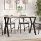 Preview: ARDEBO.de - Esstisch-Gestell in Y-Form 120x60x73 cm Stahl