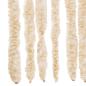 Preview: Fliegenvorhang Beige und Weiß 56x200 cm Chenille