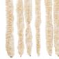 Preview: Fliegenvorhang Beige und Weiß 100x200 cm Chenille