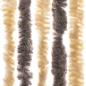 Preview: Fliegenvorhang Dunkelbraun und Beige 56x200 cm Chenille