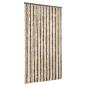 Preview: Fliegenvorhang Dunkelbraun und Beige 100x220 cm Chenille