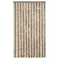 Preview: Fliegenvorhang Dunkelbraun und Beige 100x220 cm Chenille
