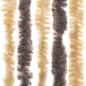 Preview: Fliegenvorhang Dunkelbraun und Beige 100x220 cm Chenille