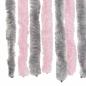 Preview: Fliegenvorhang Silbergrau und Rosa 56x185 cm Chenille