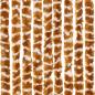 Preview: Fliegenvorhang Ocker und Weiß 100x200 cm Chenille