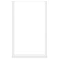Preview: Bartischbeine U-Form 2 Stk. Weiß 60x(90-91) cm Stahl