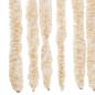 Preview: Fliegenvorhang Beige und Weiß 90x220 cm Chenille