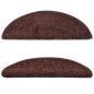 Preview: Stufenmatten 15 Stk. 56x17x3 cm Braun Halbrund